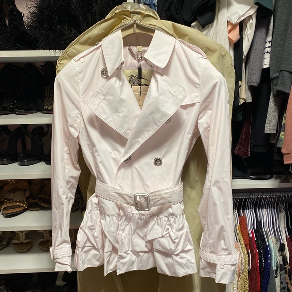 Ice Pink Burberry Jacket Size 4 - Picture 4 of 8